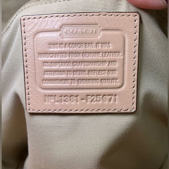 Coach Peyton Leather Cora Domed Satchel F25671 Brass/ Mahogany‎ - Picture 13 of 16